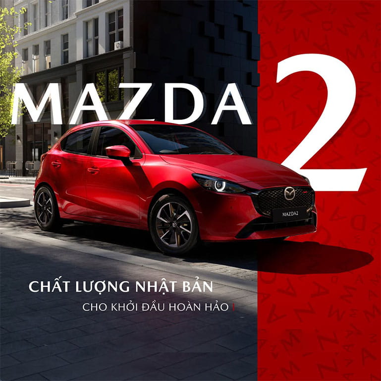 Khởi đầu hoàn hảo cho cột mốc ý nghĩa đầu tiên, Mazda2 bắt trọn nhịp sống đô thị bằng thiết kế năng động, cùng sự bền bỉ chất lượng từ thương hiệu Nhật Bản.